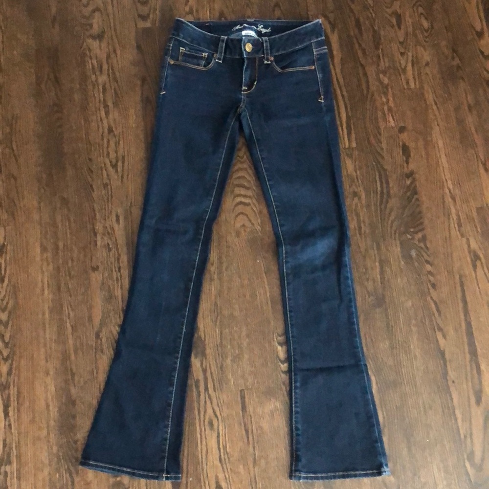 American Eagle size 0 super stretch dark denim